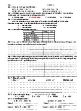 Bài tập cuối tuần môn Toán, Tiếng Việt Lớp 4 - Tuần 12